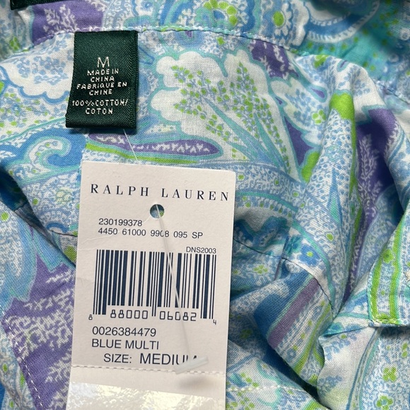 Lauren Ralph Lauren 3/4 sleeves blouse, size M, NWT. - Picture 5 of 6